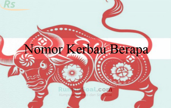 Detail Buku Mimpi 3d Kerbau Nomer 3