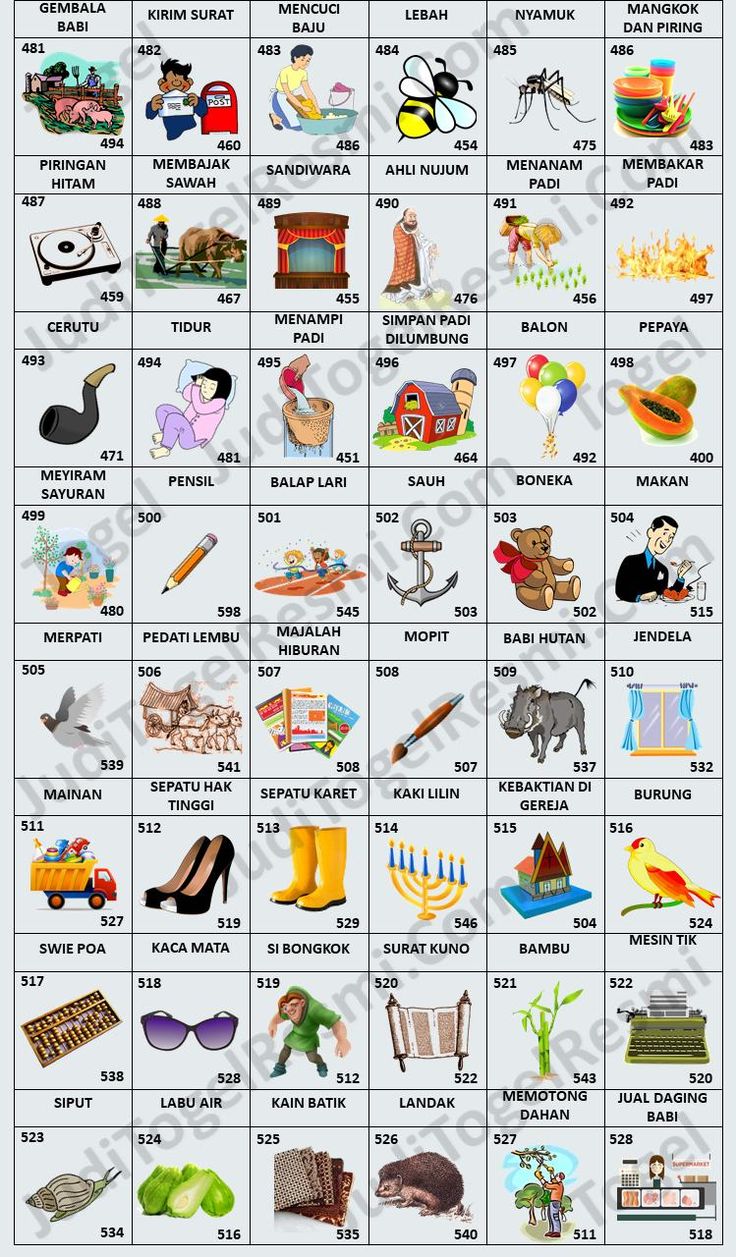 Detail Buku Mimpi 3d Menurut Abjad Bergambar Nomer 12