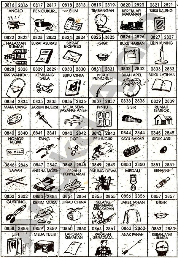 Detail Buku Mimpi 3d Semprotan Nomer 38