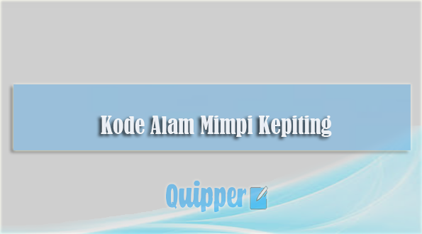 Detail Buku Mimpi 4 Angka Kepiting Nomer 18