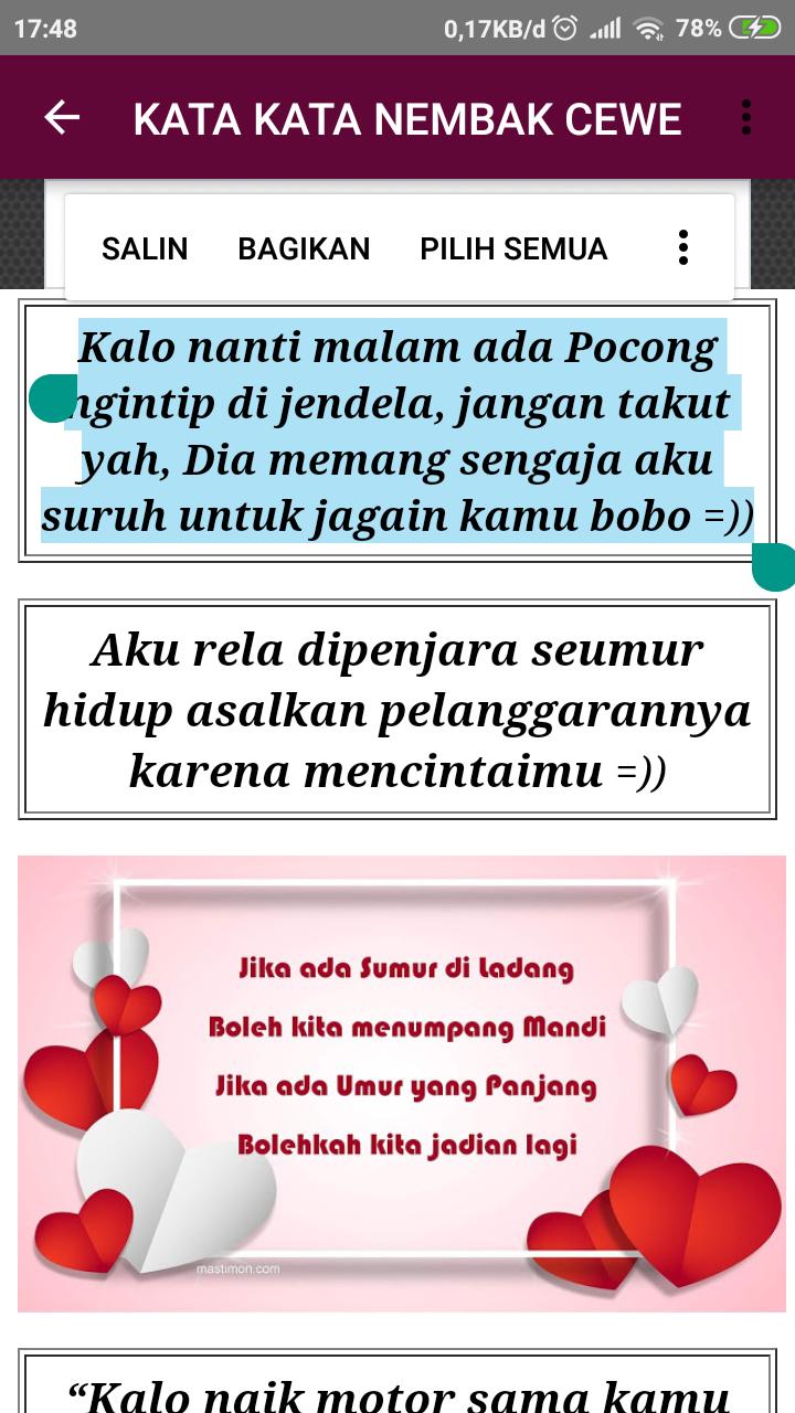 Detail Kata2 Buat Nembak Pacar Nomer 11