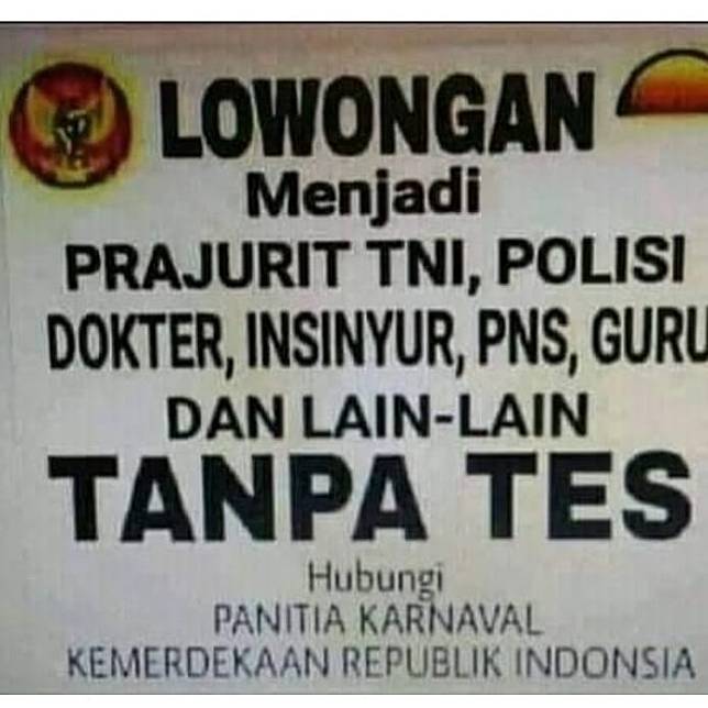 Detail Kata2 Lucu Pengumuman Nomer 17