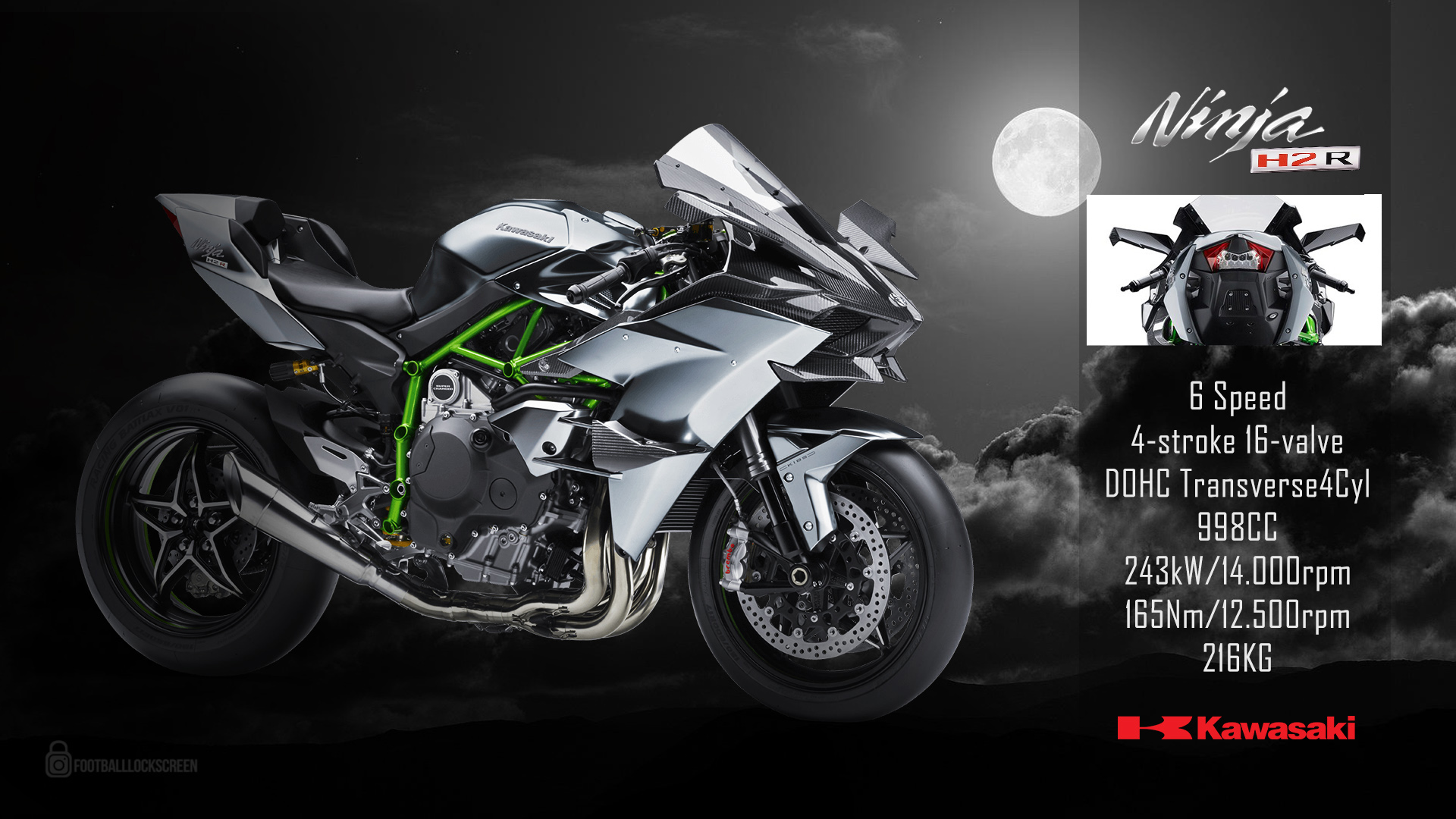 Detail Kawasaki Ninja H2r Wallpaper Nomer 49