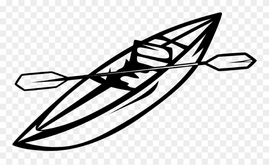 Detail Kayak Clipart Black And White Nomer 7