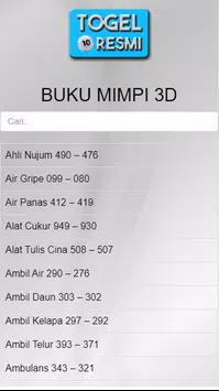 Detail Buku Mimpi 507 Nomer 12