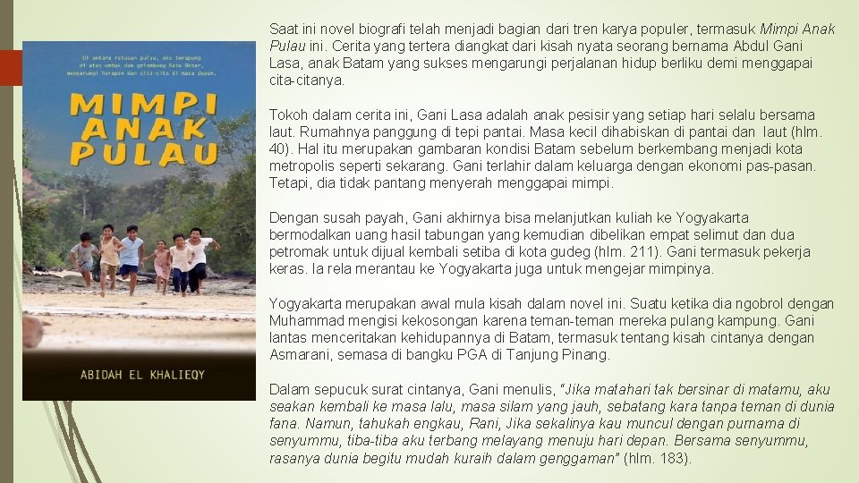 Detail Buku Mimpi Anak Pulau Nomer 29