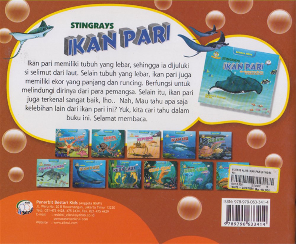 Detail Buku Mimpi Ikan Pari 2d Nomer 23