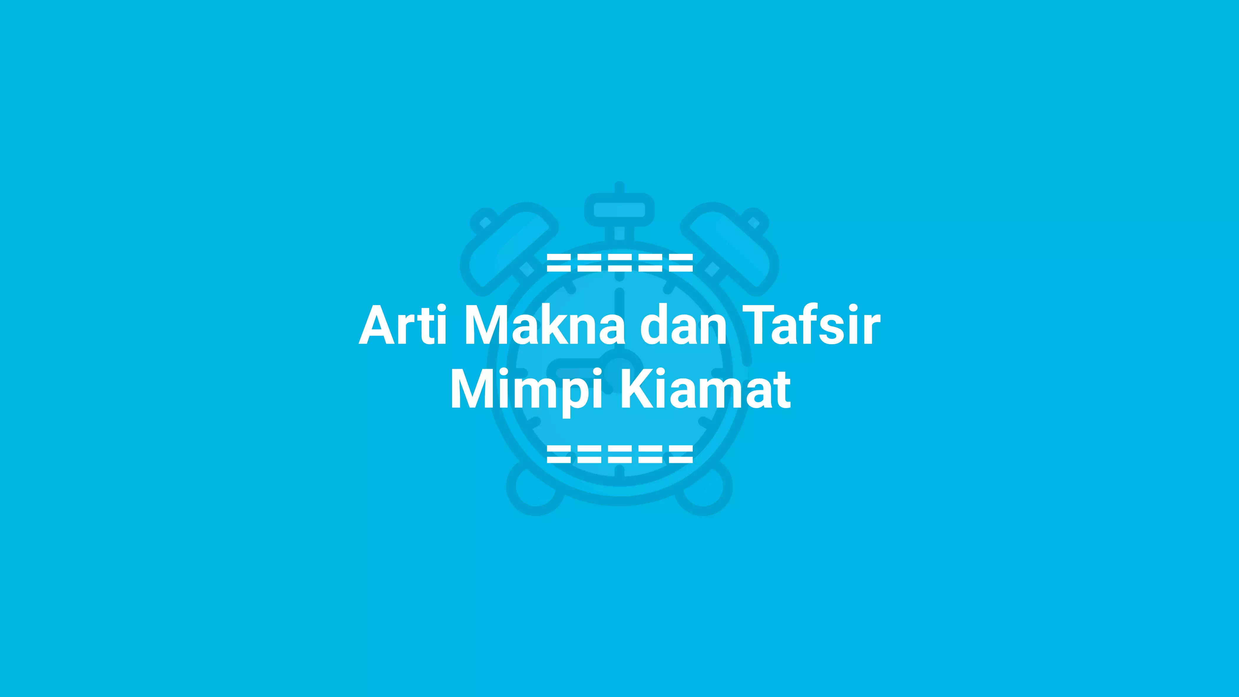 Detail Buku Mimpi Kiamat Nomer 19