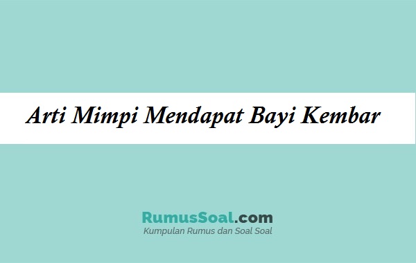 Detail Buku Mimpi Melahirkan Anak Kembar Nomer 26