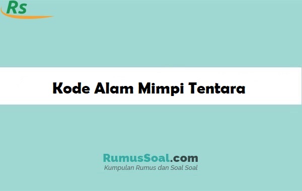 Detail Buku Mimpi Menjadi Tentara Nomer 3