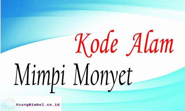 Detail Buku Mimpi Monyet 4d Nomer 44