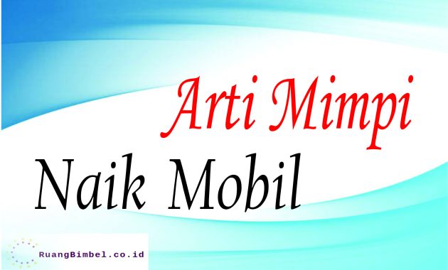 Detail Buku Mimpi Narik Mobil Nomer 30