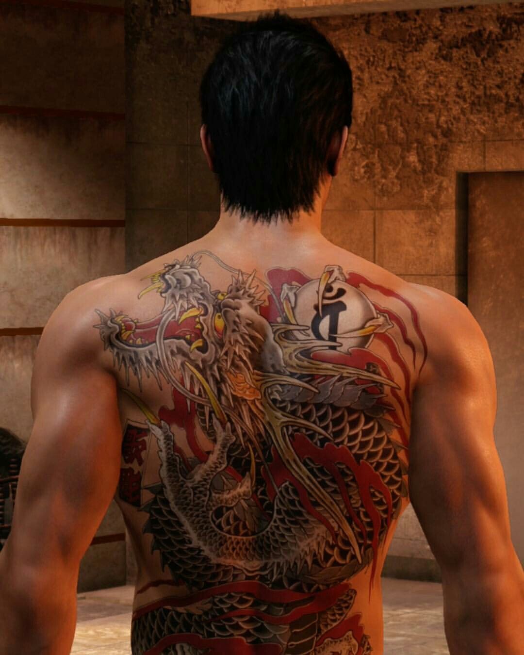 Detail Kazuma Kiryu Tattoo Nomer 5