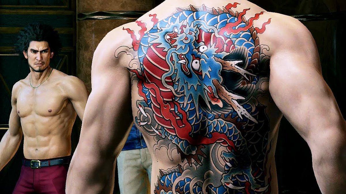 Detail Kazuma Kiryu Tattoo Nomer 10