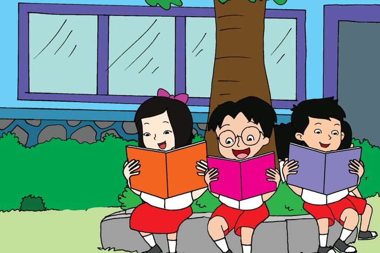 Detail Kebersamaan Di Sekolah Kartun Nomer 10