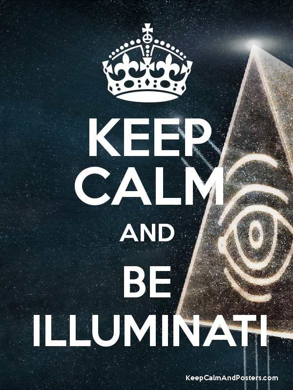 Detail Keep Calm And Be Illuminati Nomer 2