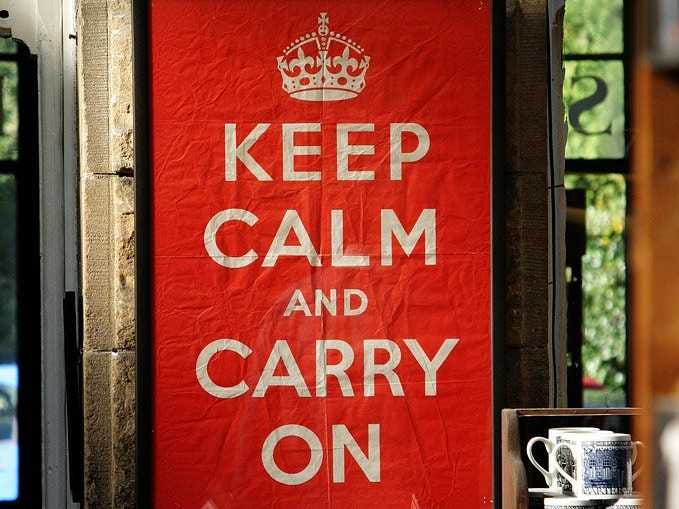 Detail Keep Calm And Carry On Original Poster Nomer 2