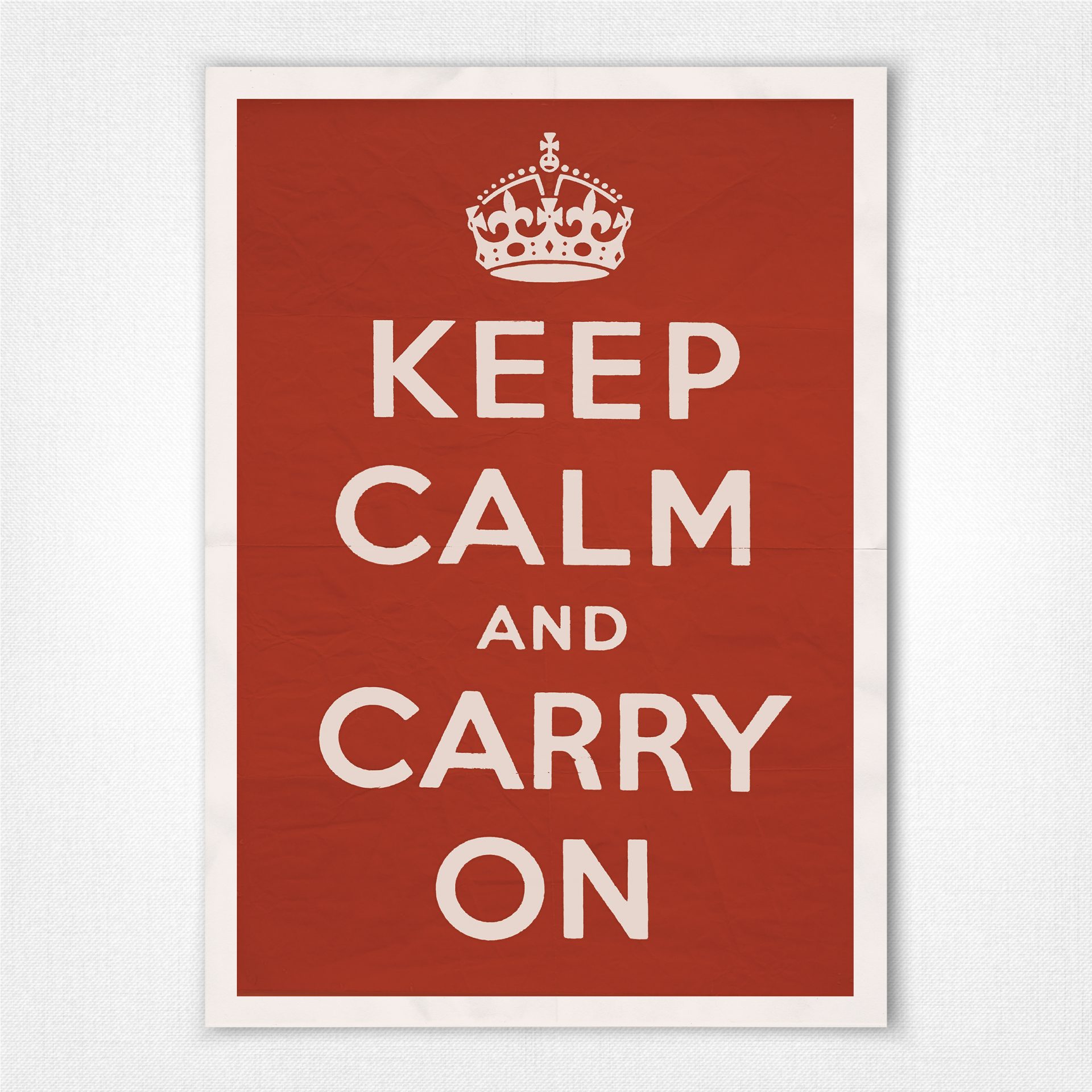 Detail Keep Calm And Carry On Original Poster Nomer 13