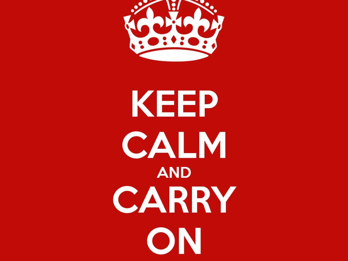 Detail Keep Calm And Carry On Original Poster Nomer 21