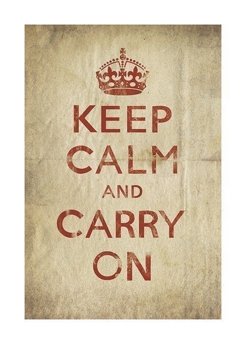Detail Keep Calm And Carry On Original Poster Nomer 44