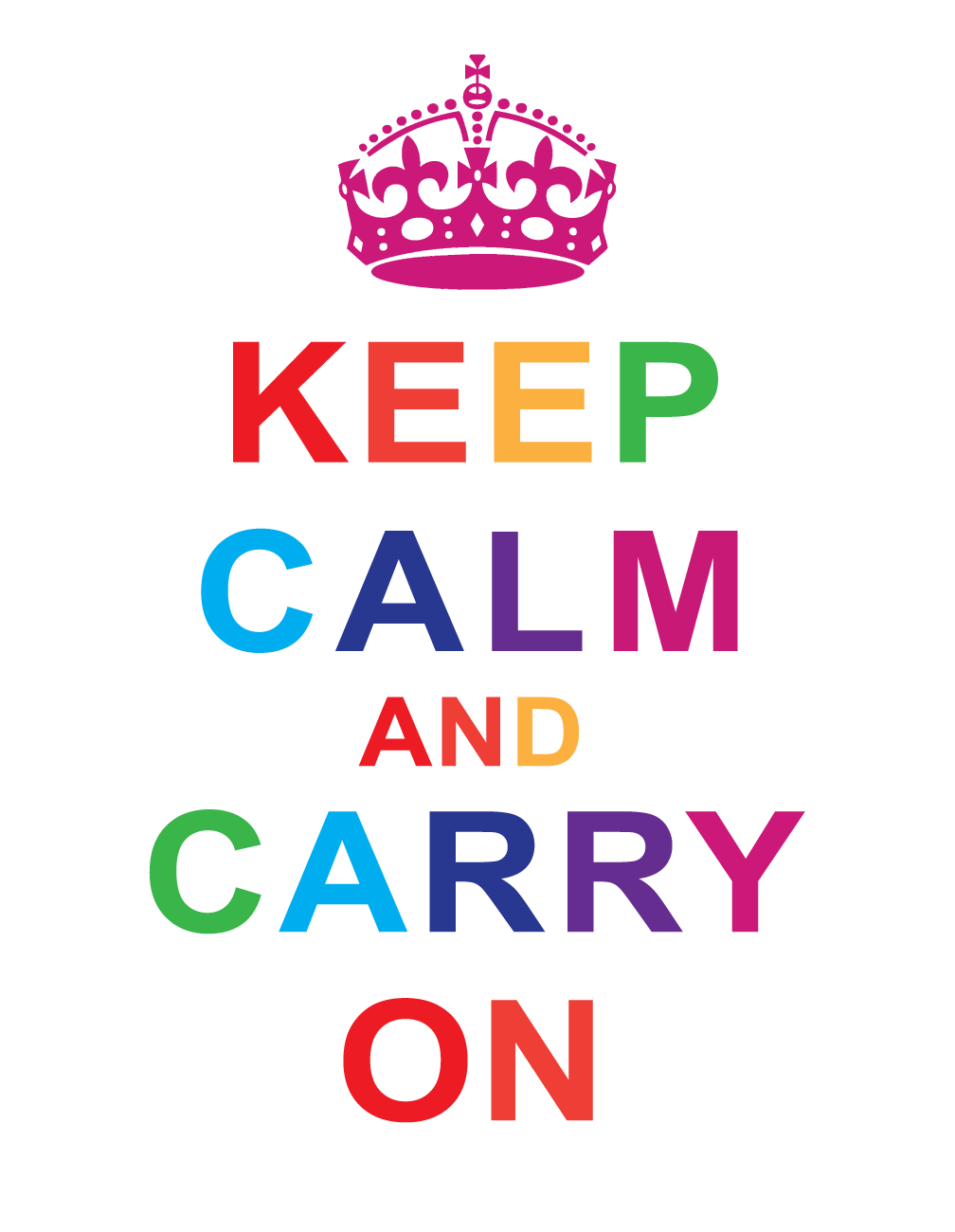 Detail Keep Calm And Carry On Original Poster Nomer 45