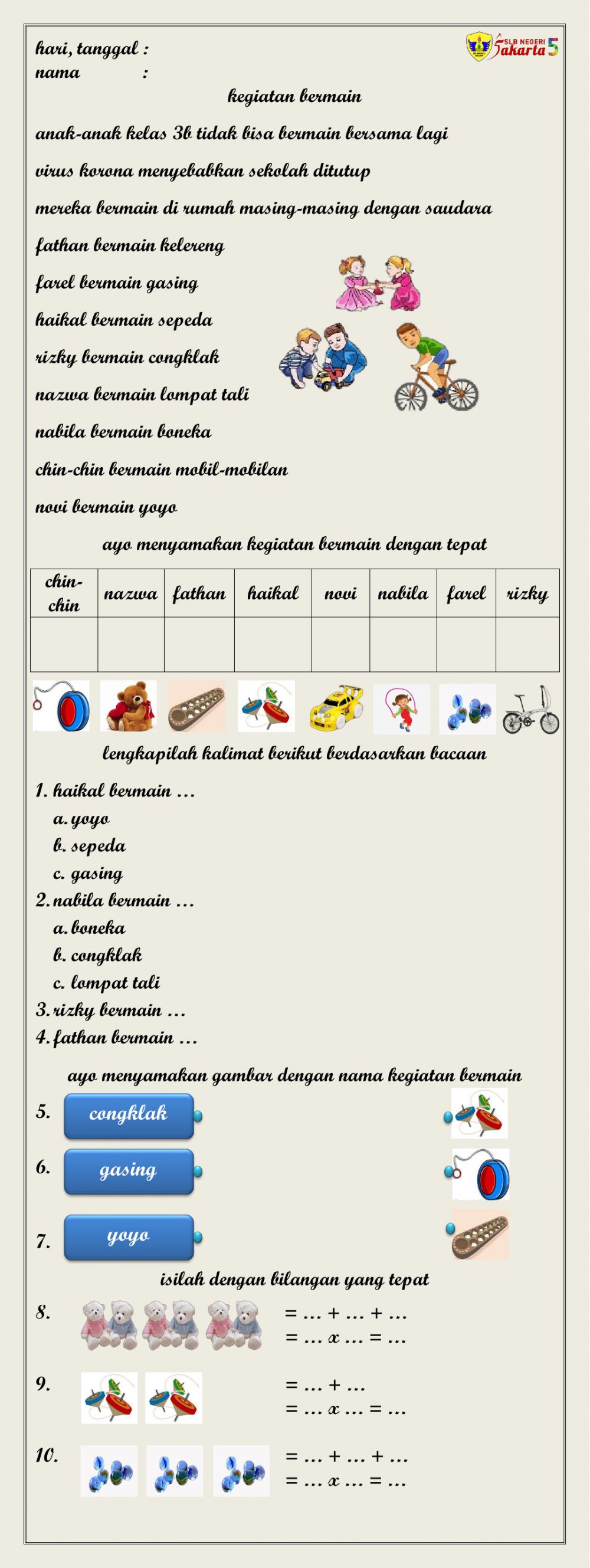 Detail Kegiatan Bermain Di Rumah Nomer 39