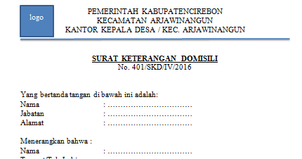 Detail Kegunaan Surat Domisili Nomer 36