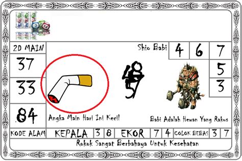 Detail Buku Mimpi Rokok 2d Nomer 3