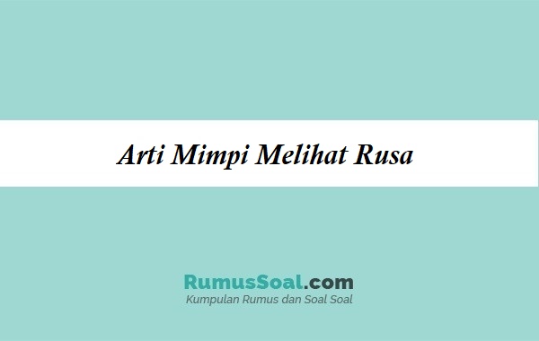 Detail Buku Mimpi Rusa Nomer 33