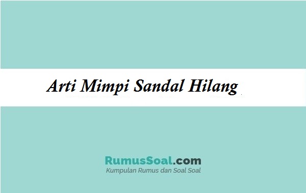 Detail Buku Mimpi Sandal Hilang Nomer 26