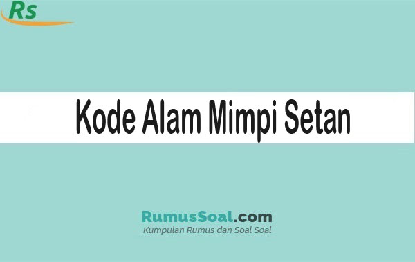 Detail Buku Mimpi Setan 2d Nomer 43
