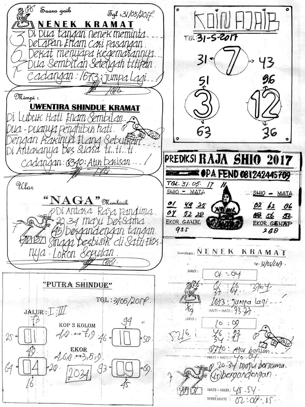 Detail Buku Mimpi Shio2017 Nomer 28