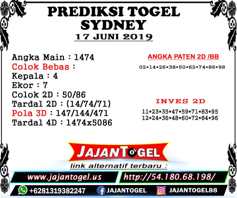 Detail Buku Mimpi Togel Sydney 2019 Nomer 48