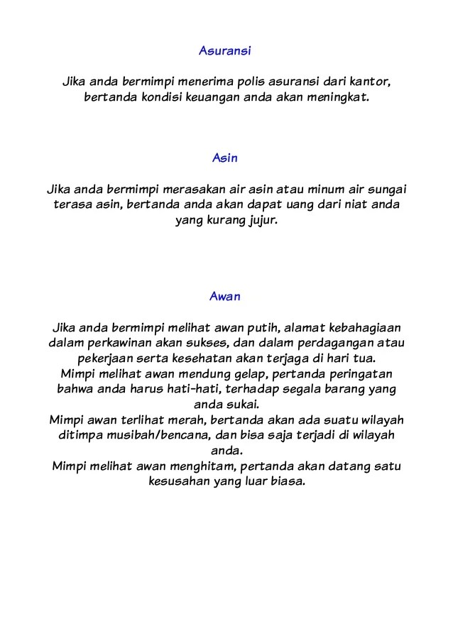 Detail Buku Seribu Mimpi Keris Nomer 22