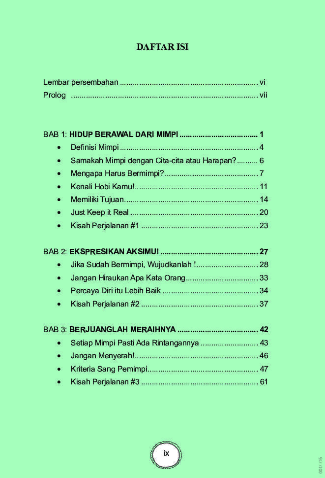 Detail Buku Wujudkan Mimpimu Nomer 16