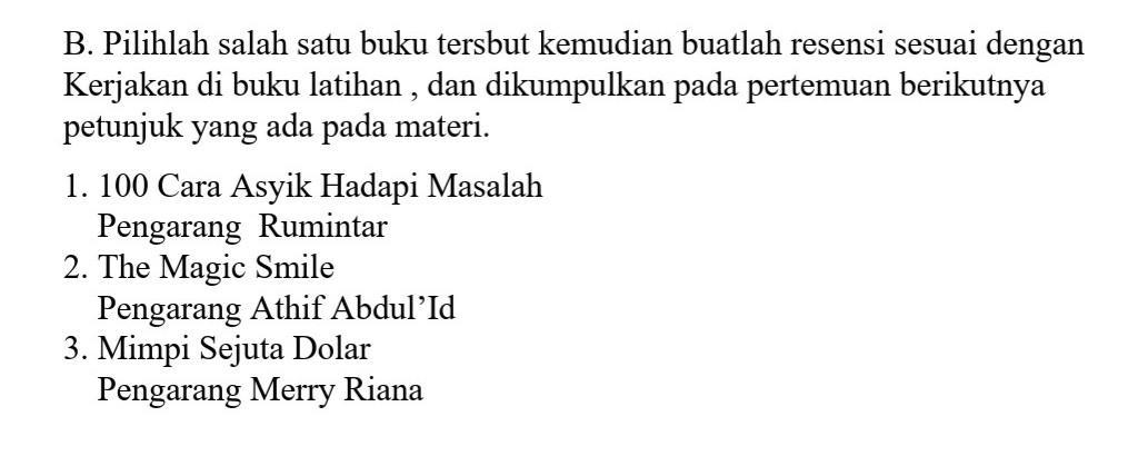 Detail Inti Dari Buku Mimpi Sejuta Dolar Nomer 30