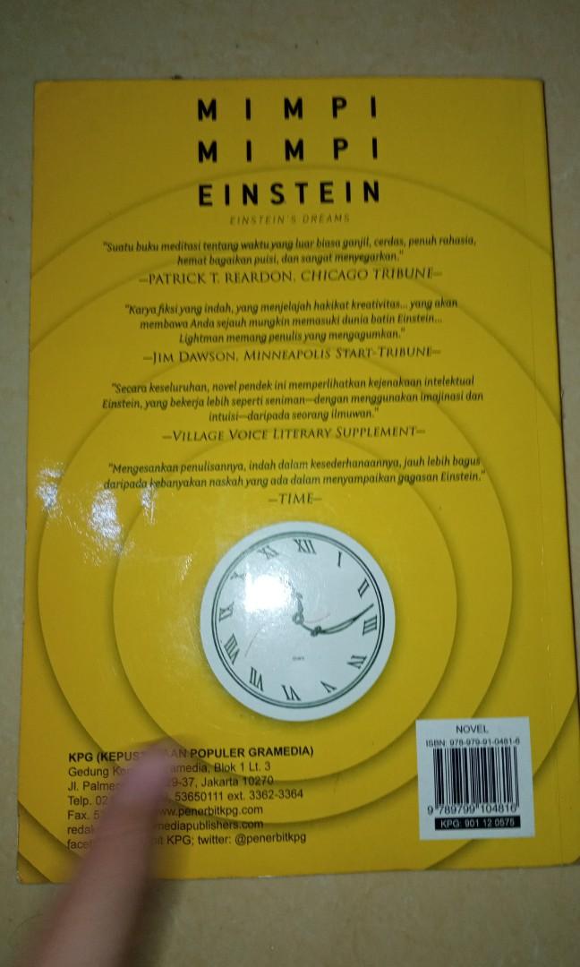 Detail Resensi Buku Mimpi Mimpi Einstein Nomer 11