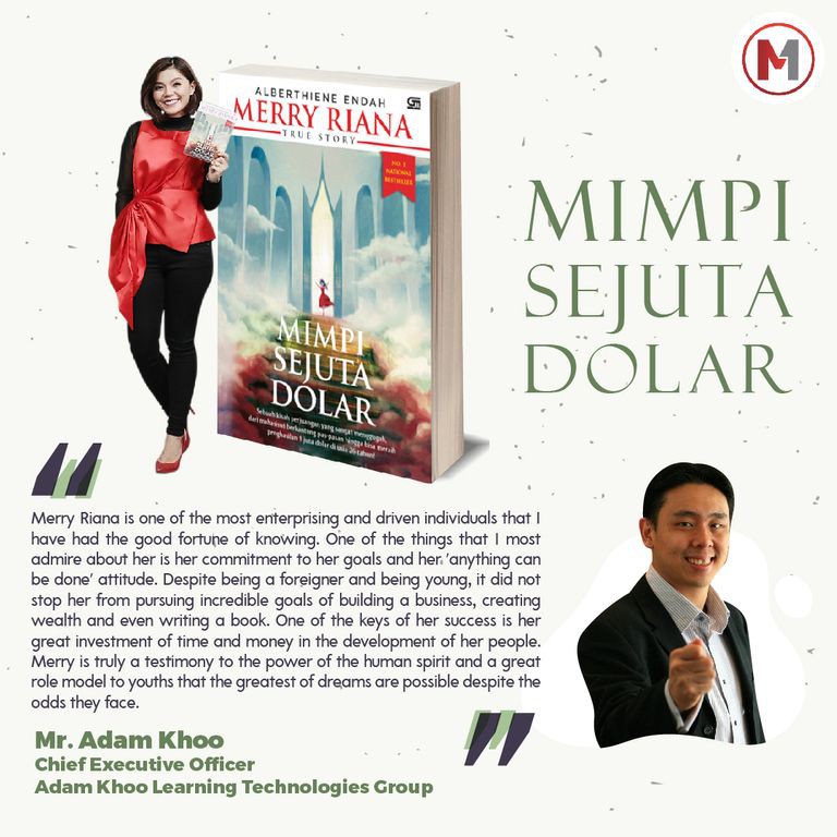 Detail Resume Buku Merry Riana Mimpi Sejuta Dolar Nomer 30