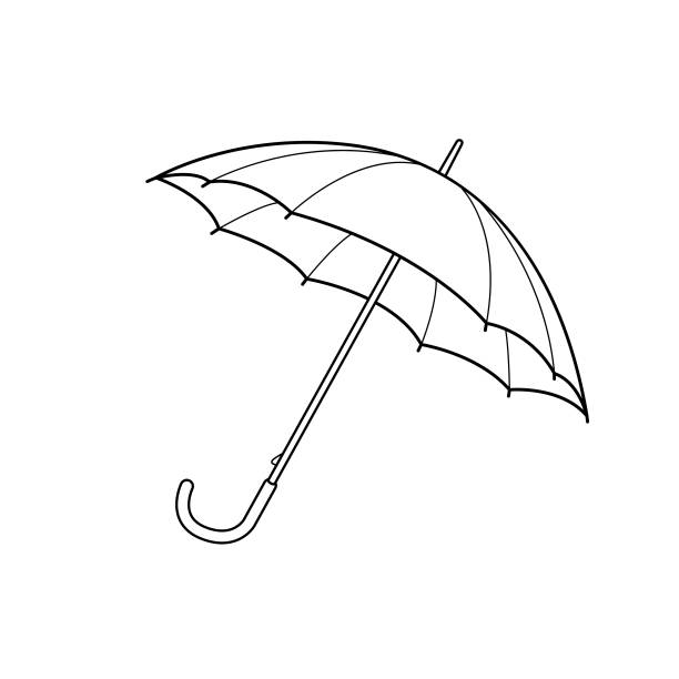Detail Beach Umbrella Clipart Black And White Nomer 21
