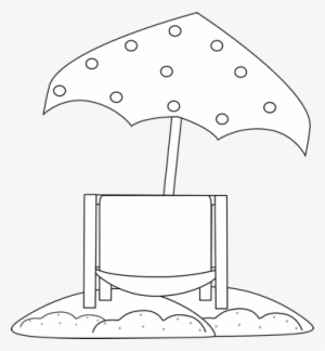 Detail Beach Umbrella Clipart Black And White Nomer 45