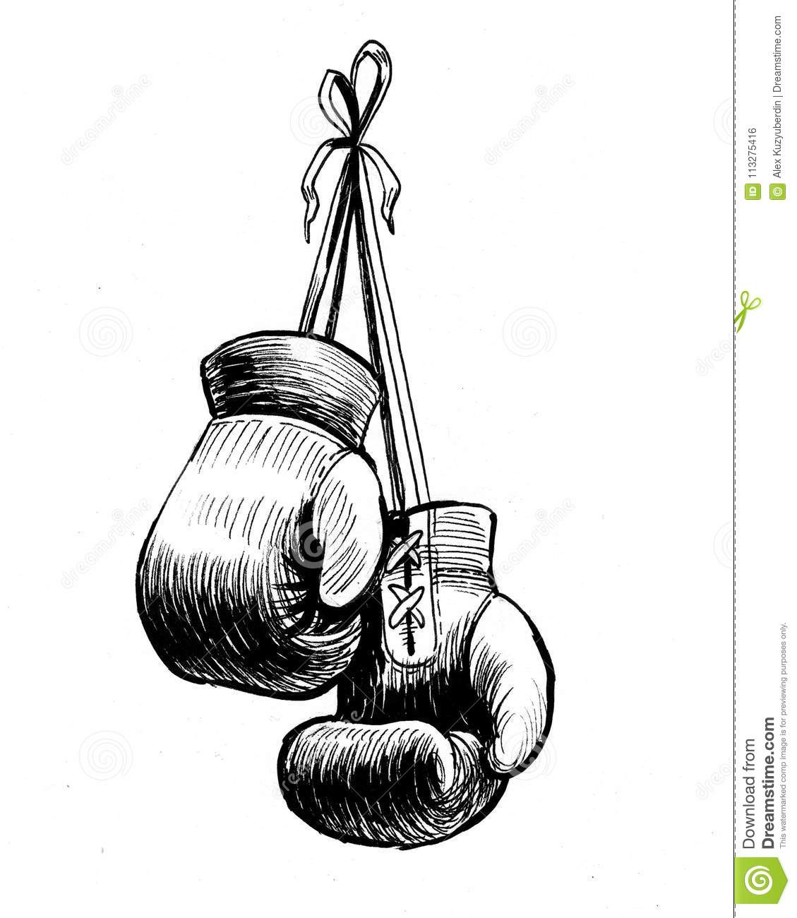 Detail Black And White Boxing Gloves Clipart Nomer 3