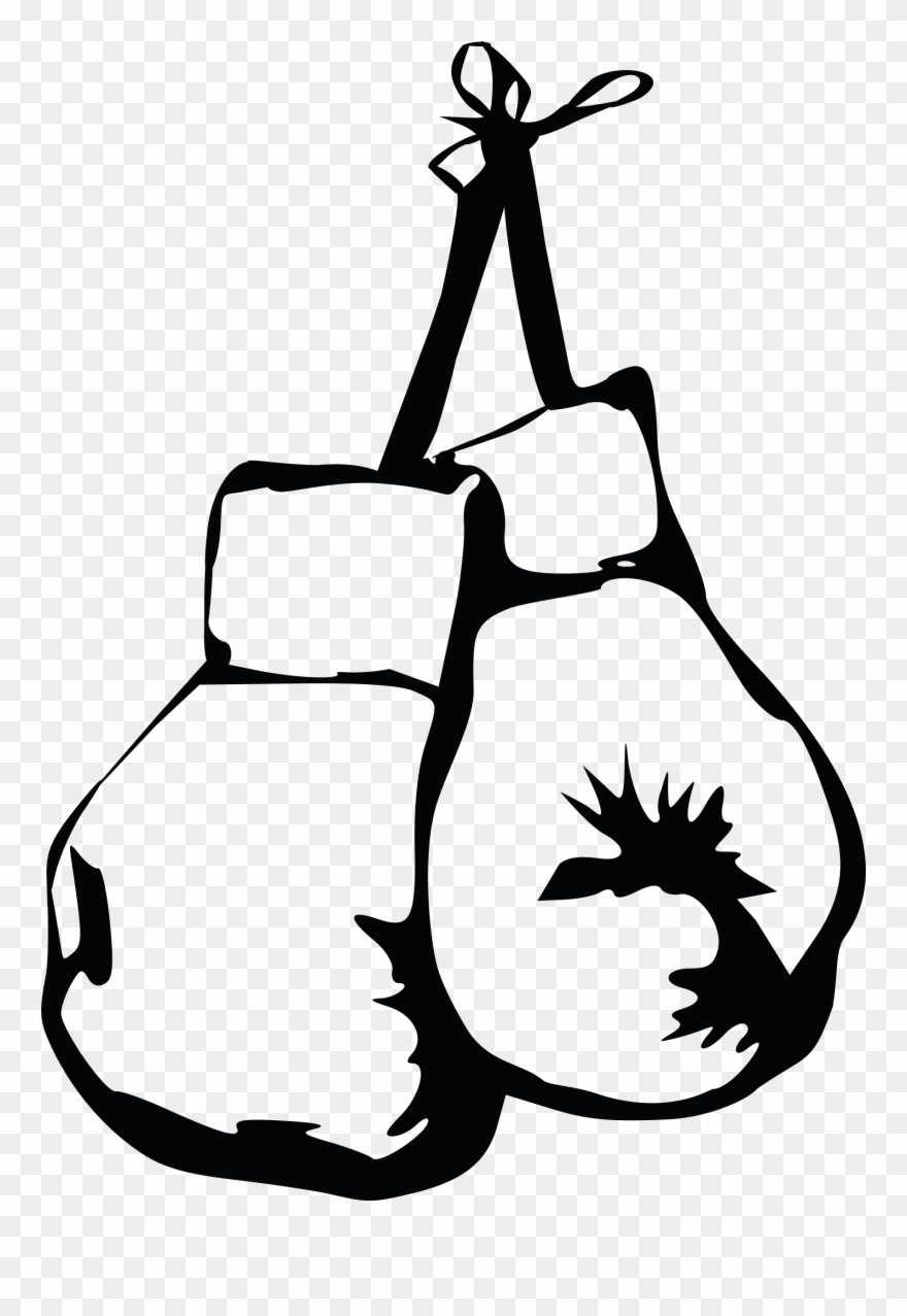 Detail Black And White Boxing Gloves Clipart Nomer 5