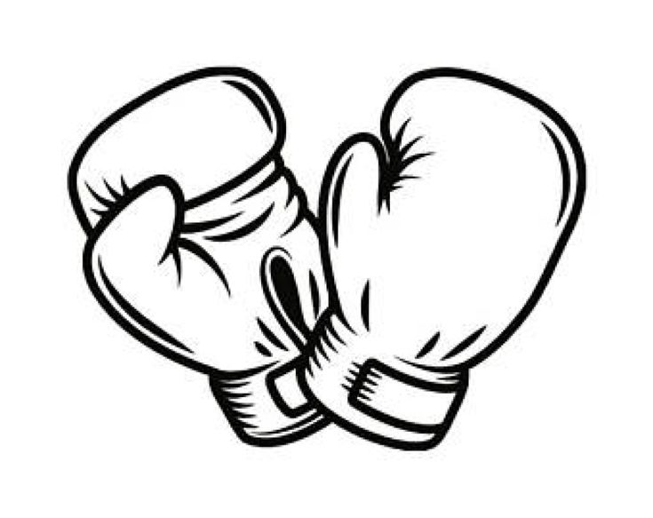 Detail Black And White Boxing Gloves Clipart Nomer 52