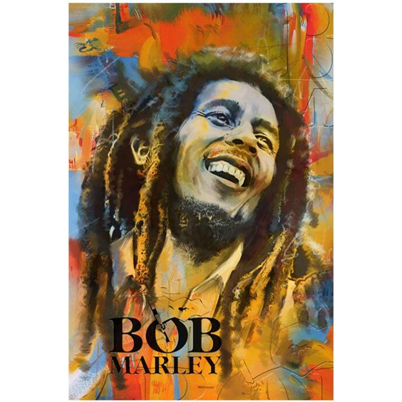 Detail Bob Marley Diamond Painting Nomer 6