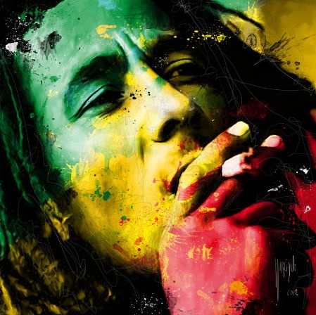Detail Bob Marley Diamond Painting Nomer 7