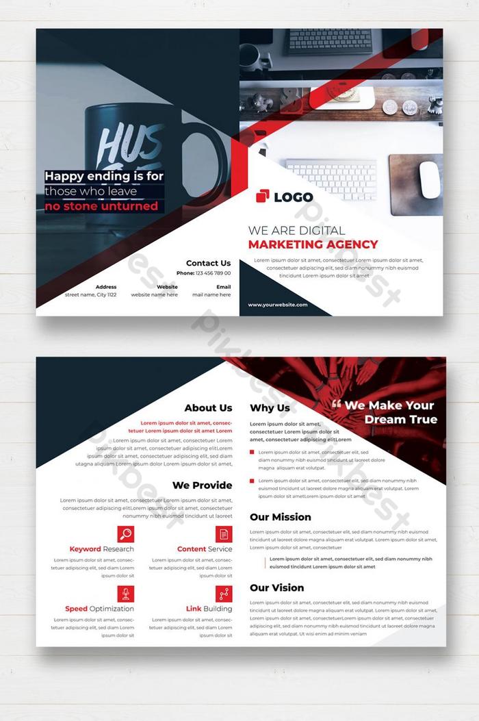 Detail Brochure Template Ai Nomer 47