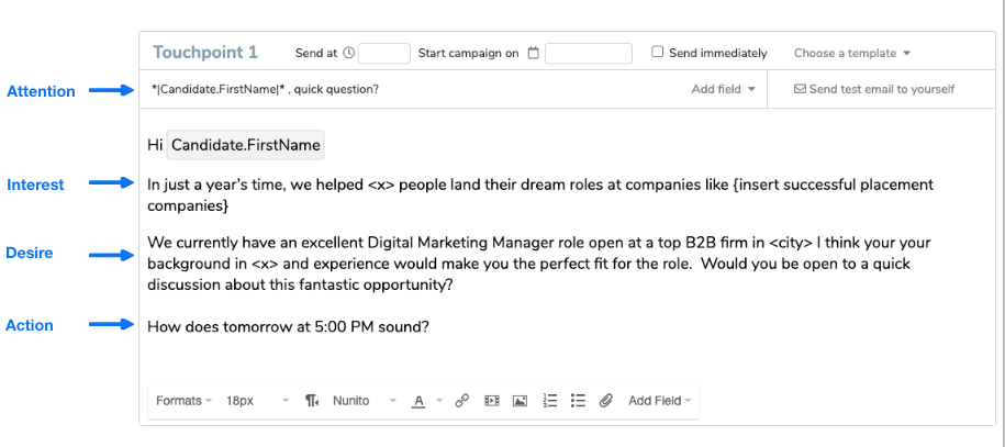 Detail Cold Recruiting Email Template Nomer 1