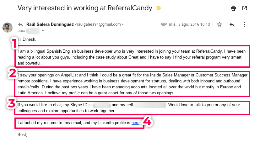 Detail Cold Recruiting Email Template Nomer 23