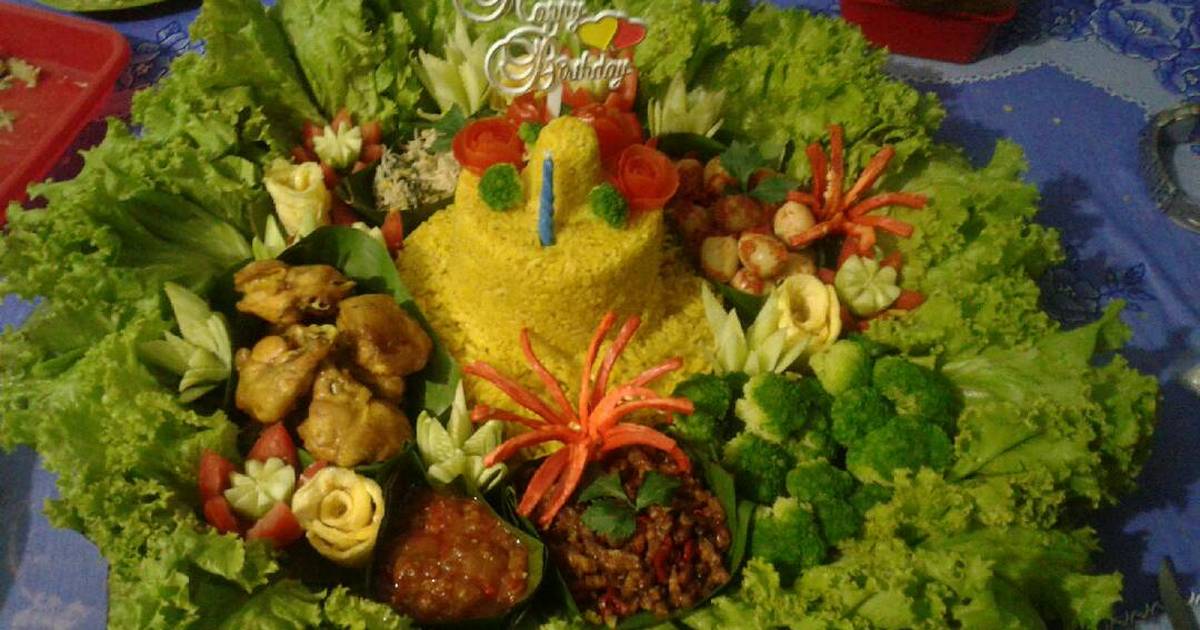 Detail Hiasan Tumpeng Ultah Nomer 3