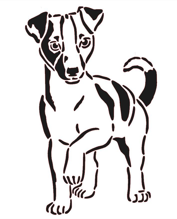 Detail Hund Strichzeichnung Nomer 3